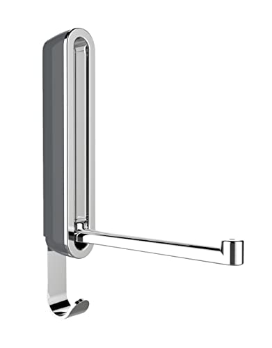 WENKO Klapphaken Premium Sigma, klappbarer Wandhaken zum Anbohren, mit...