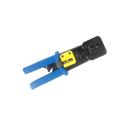 RJ45 Pass Through Network Cable Pliers, Multifunctional Perforated Crystal Head Network Connection Pliers, 6P/8P Crimping Pliers