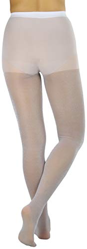 Image of ToBeInStyle Women's Shine & Shimmer Pantyhose Opaque Lurex Tights