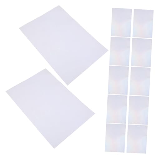 ARTIBETTER 10Sheets Holographic Adhesive Sticker Self Adhesive Cold Laminated Film for Home Decor DIY Crafts Cars and Windows Easy to Cut Holographic