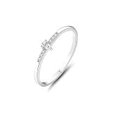 Tolldek Anillo de compromiso de oro Au750 de 18 quilates, anillos de pareja con corte de diamante auténtico, PT950 Platinum para parejas, tallas 47-65, Platino 950, Diamante