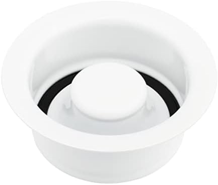 Artiwell Sink Garbage Disposal Flange and Stopper, Universal Flange Fit for 3-1/2 Inch Standard Sink Drain Hole, Kitchen Sink Replacement Accessories, Sink Garbage Disposer Kit (White)