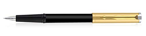 Caneta Tinteiro Parker Beta Premium Gold Ponta Fina