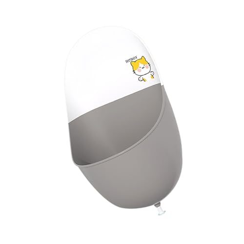 Hohopeti Urinario Infantil para Entrenamiento de Pequeños Diseño de Gato Gris Altura para Orinal Portátil para Colgar Fácil de Limpiar y Duradero para Baño de Varones