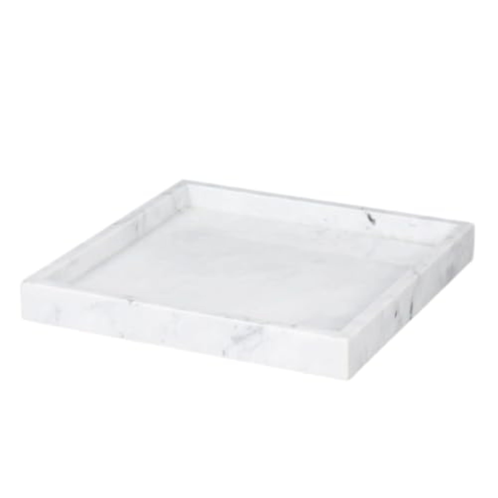 Polished Marble Tray with Raised Sides