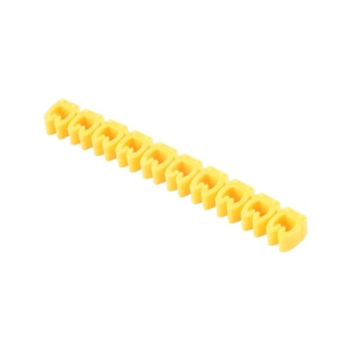 Repère de câble réseau jaune M-3GS 100PCS pour gestion de fils électriques