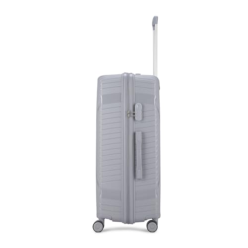 Image of VIP Engage Check-in Hard-Sided Trolley Bag - 76cm for Travel (Large, Light Grey)