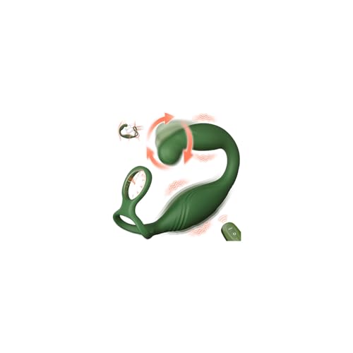 C-Shaped Rotating Anal Vibrator Silicone Prostate Massager Male Sex Toys