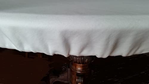 Couvre-table en molleton de coton double B blanc haut de gamme