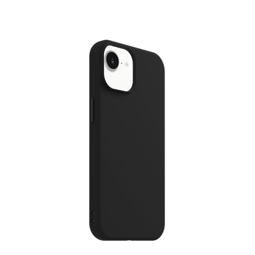 Image of OtterBox iPhone 17e, 16e, 15, 14, & 13 Figura Series Case - Black - Aesthetic, Silicone Phone Cases, Protective Minimalist Design, MagSafe iPhone Case with Camera Protection