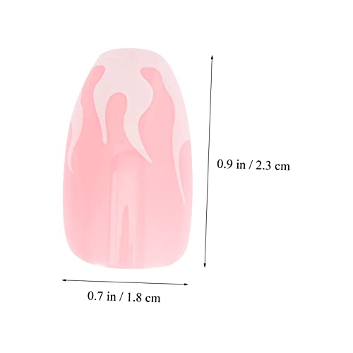 FRCOLOR 144 Peças De Unhas Postiças Removíveis Unhas Postiças Ponta Francesa Prensa Nas Unhas Pontas