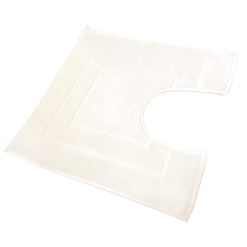 Linnea Tapis de Bain Contour WC et lavabo 60x60 cm Flair Ecru 1500 g/m2