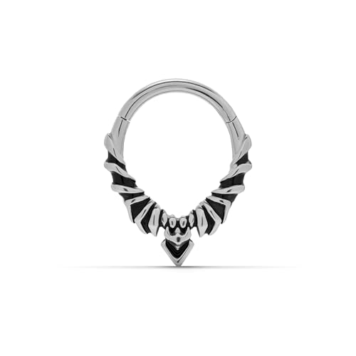 PUNKYOUTH 16G �o�b�g�E�B���O�Z�v�^���m�[�Y�����O�N���b�J�[�t�[�v 316L �T�[�W�J���X�`�[�� �q���W�S�V�b�N�s�A�X�W���G���[ �Z�v�^���w���b�N�X���[�N�g���K�X��p�A�G�b�W�̌������I���^�i�e�B�u�X�^�C���C�������O�A���a8mm