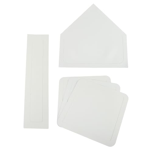 Tapis de base en caoutchouc Amosfun pour baseball et kickball, plaque blanche de lanceur, 5 pièces