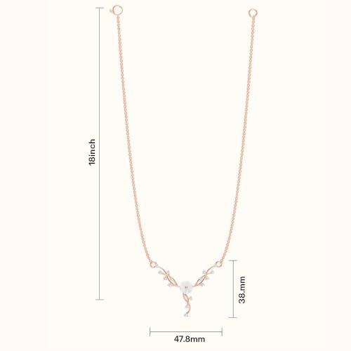 Image of Miss Highness 925 Silver Leaf Pendant Necklace for Women & Girls | Minimal Daily Wear | Silver Jewellery With Authenticity Certificate | Gift for Girlfriend Wife | With Chain Pendant