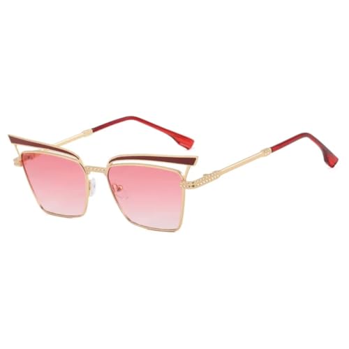 Lunettes de soleil œil de chat luxe rétro ajouré et protection UV400