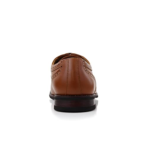 Image of Ferro Aldo Men's Wingtip Oxford Dress Shoes | Classic Brogue & Two-Tone Spectator Styles | Formal Wedding Business Party Shoe