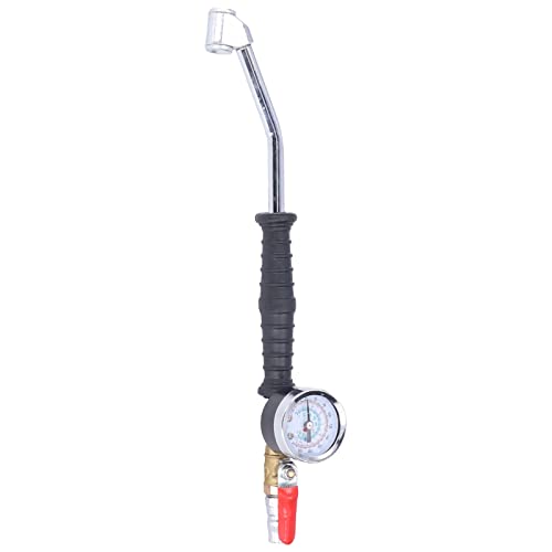 Inflador de Neumáticos con Manómetro, Cabezal de Inflado de Neumáticos con Mandril de Aire, Accesorio de Boquilla de Repuesto para Mantenimiento