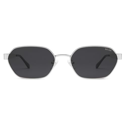Image of SOJOS Trendy Polarized Hexagon Sunglasses Womens Mens SJ1238
