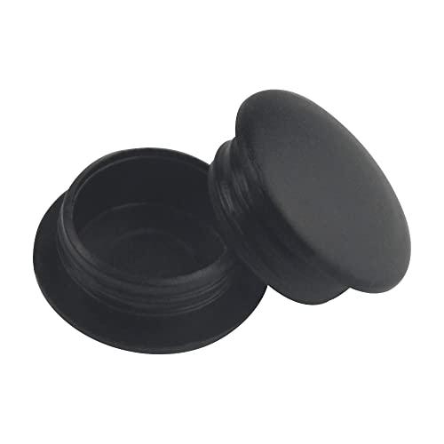 Image of WMYCONGCONG 300 PCS 1 /2 inch Black Plastic Hole Plugs, Round Drill Hole Plug, Shelf Cap Cabinet Hole Cover Cupboard Shelf Pegs for Cabinet Cupboard Shelves