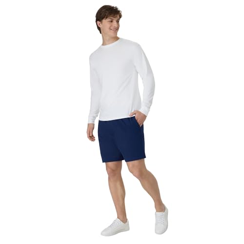 Image of Hanes Men's Shorts, Essentials Short with Pockets, Gym Shorts for Men, Men's Athletic Shorts, 7.5 inch