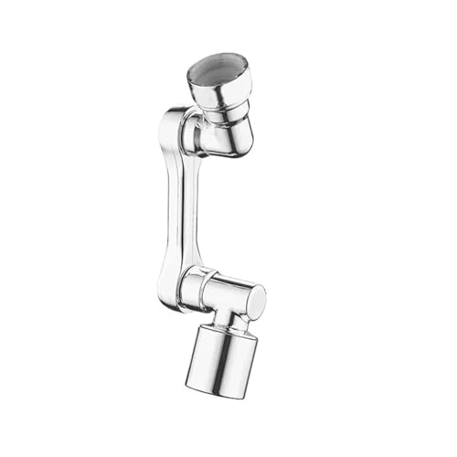 Extensor de grifo con rotación universal 1080 grados, cabezal rociador, brazo extensión robot cocina, mezclador, aireador, burbujeador, boquilla agua(ABS Dual mode)