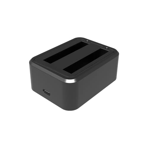 ELFOG®Fast Hub for Insta360 ONE X3, Dual Battery Charger for Insta360 ONE X3 Action Camera, for insta360 x3 Accessories, USB C Charging Interface