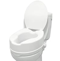 PEPE Mobility - Toilettensitzerhöhung mit Deckel 15cm, Weiß