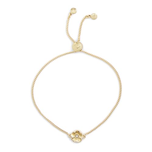 COACH Women's Signature Tea Rose Slider Bracelet