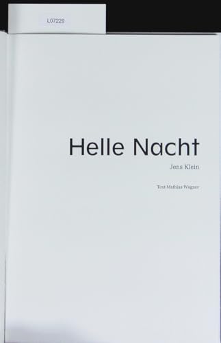 Jens Klein: Helle Nacht [German] 3954984008 Book Cover