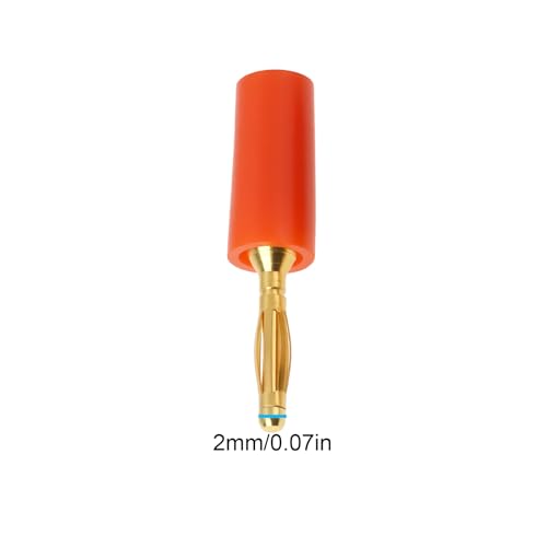 10 Piezas Banana Plug Mini 2mm Conector para Audio Negro Rojo miniatura 4