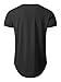 LETAOTAO Tall Mens Workout Shirts Hipster Slim Fit Extra Long T-Shirts Longline Drop Cut Gym Muscle Tee