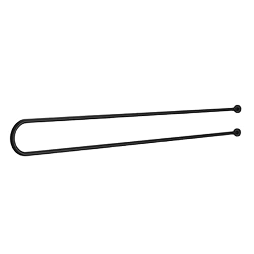 Tringle de douche d'angle en U en métal suspendu pour rideau occultant et gain de place