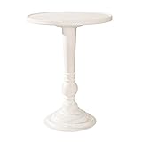  Petite Table à thé Ronde en Bois Massif Petite Table Ronde européenne Simple canapé côté Peinture Table Basse (Esprit 60 * 63 cm)