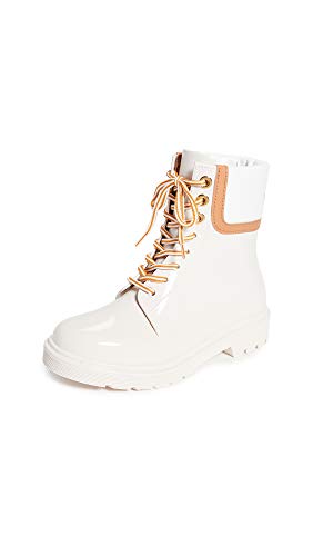 See by Chloe Damen Florrie Regenstiefel zum Schnüren, Natürlich, 35.5 EU