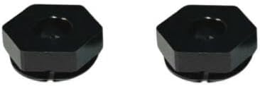 Topline Aluminum Hex Hub NEO Thickness 0.2 inch (4 mm) Black Pack of 2