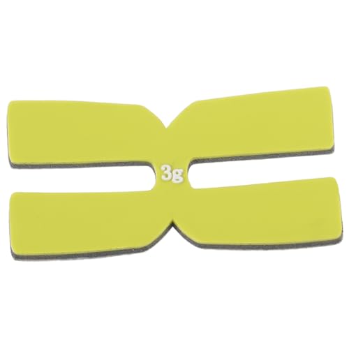 VANZACK Silicone Weighted Pad for Tennis Racket H Shaped Balance Plate for Enhanced Stability and for Optimal Performance Various Court Conditions Fluorescent Design
