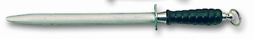 Fusil professionnel. Fusil de boucher fin. Manche noir. Mèche ronde. L 300 mm.