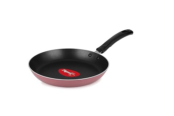 Generic C8248 Pigeon Basics Non Induction Base Nons tick Aluminium Cookware set, including Nonstick Dosa Tawa, Nonstick Kadai With Glass Lid, and Nonstick Frying Pan, (Pink), Standard, ‎B07FV3SHQ2