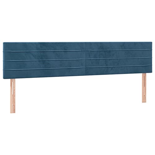 Boxspringbett mit Matratze Bett Doppelbett Bettgestell Polsterbett Bettrahmen Lattenrost Schlafzimmerbett Hotelbett Dunkelblau 180x200cm Samtsku3131037 – Bild 8