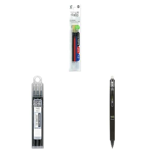 【セット買い】Pilot 替え芯 フリクション ボールペン 0.5mm 3色セット LFBTRF30EF3C 黒赤青 + Pilot 替え芯 フリクション ボールペン 0.5mm ブラック 3本 LFBKRF30EF3B + Pilot ボールペン フリクションノック 0.5mm ブラック LFBK-23EF-Bのサムネイル