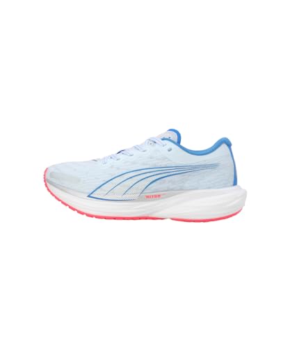 PUMA Puma 376855 Women's Running Shoes, Thick Sole, Resilient, Cushioned, Diviate Nitro 2, ICY Blue/Fire Orchid 23 Fall/Winter Colors, 24.0 cm