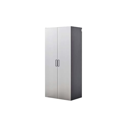 Image of Maykoosh Wall Mounted Storage Cabinet with Doors & Shelves Garage & Home Organization Metal /32x79x20 Cabinet