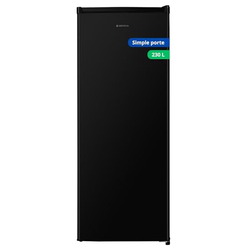 GEDTECH Refrigerateur simple porte GSP230BL Black - capacité 230L - Classe E