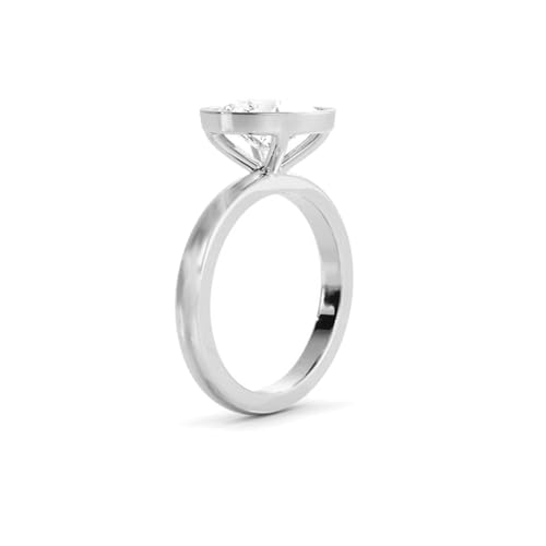 10K 14K 18K Solid Gold Moissanite Engagement Ring 1 1.5 2 2.5 3 Carat Center Oval Cut Solitaire Moissanite Bridal Ring 925 Sterling Silver Moissanite Wedding Ring Promise Ring for Her Women Wife3