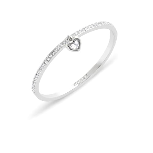 COACH Womens Stone Heart Charm Bangle Bracelet4