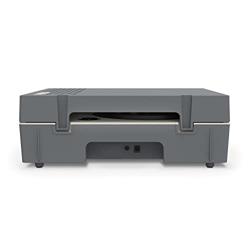 Victrola Re-Spin Sustainable Suitcase Vinyl Record Player, 3-Speed (33 1/3, 45 & 78 Rpm), Belt-Driven Bluetooth Turn Table With Built-In Bass Radiator, 3.5Mm Headphone Jack, Gray #TOP6