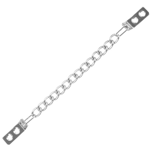 Cadena de pestillo simple y antirrobo para la seguridad en puertas de metal 2
