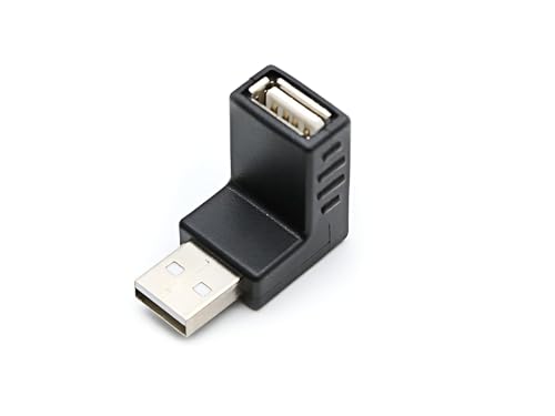 Image of ( USB2.0 Joiners USB Male to Male, USB M ale to Female, 4 Pieces U S B 2.0 Connectors - USB-A Type Male to USB-A Type Male Connector, 90 Degree & 270 Degree Connectors
