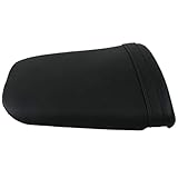 Rear Passenger Pillion Seat Cushion Compatible with Honda CBR1000RR 2004-2007, CBR600RR 2003-2006 - Synthetic Leather Motorcycle Seat Pad Replacement, Black